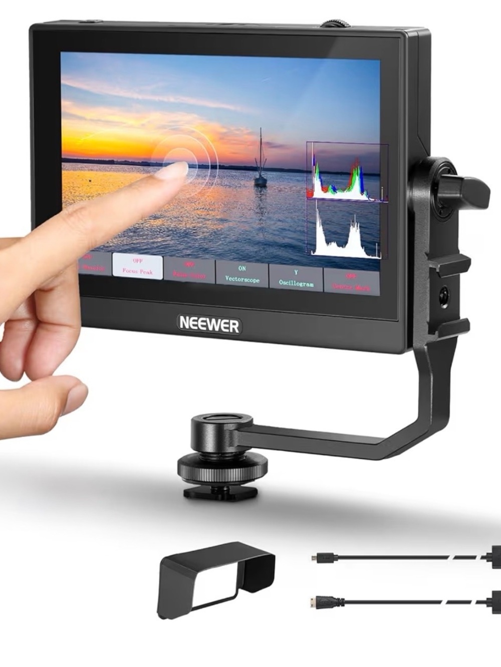 Neewer 5" Touchscreen Camera Field Monitor - Black